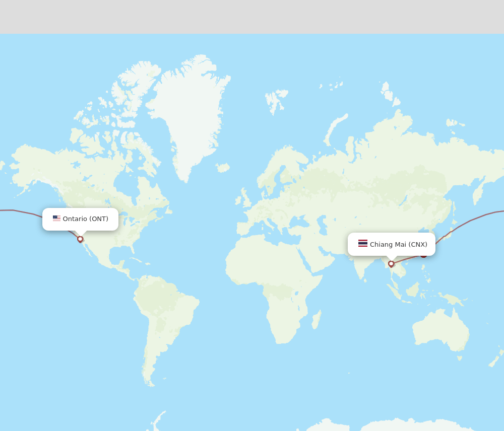 ONT-CNX flight routes