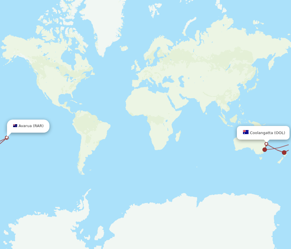 OOL-RAR flight routes