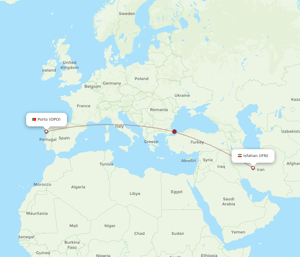 OPO-IFN flight routes