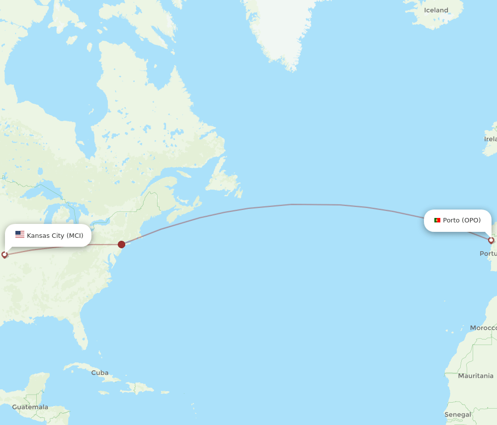 OPO-MCI flight routes