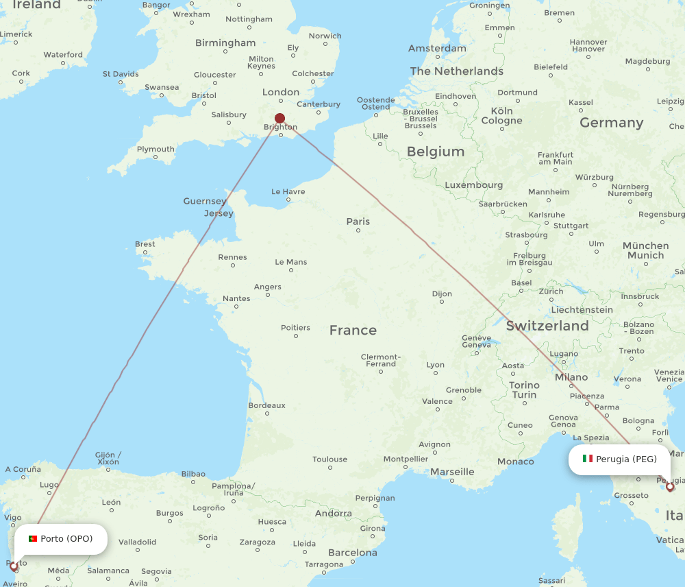 OPO-PEG flight routes