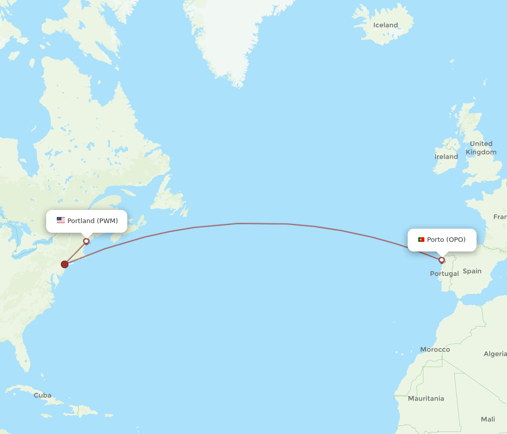 OPO-PWM flight routes