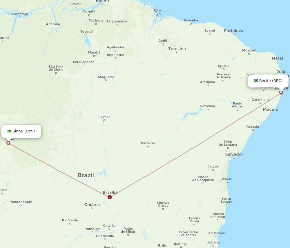 OPS-REC flight routes