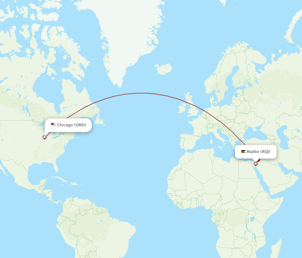 ORD-AQJ flight routes