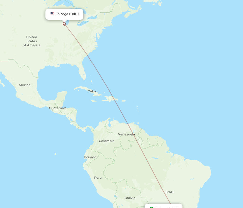 ORD-MGF flight routes