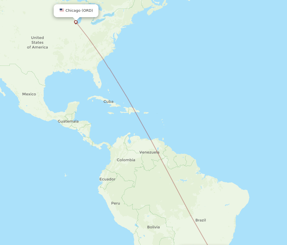 ORD-NVT flight routes