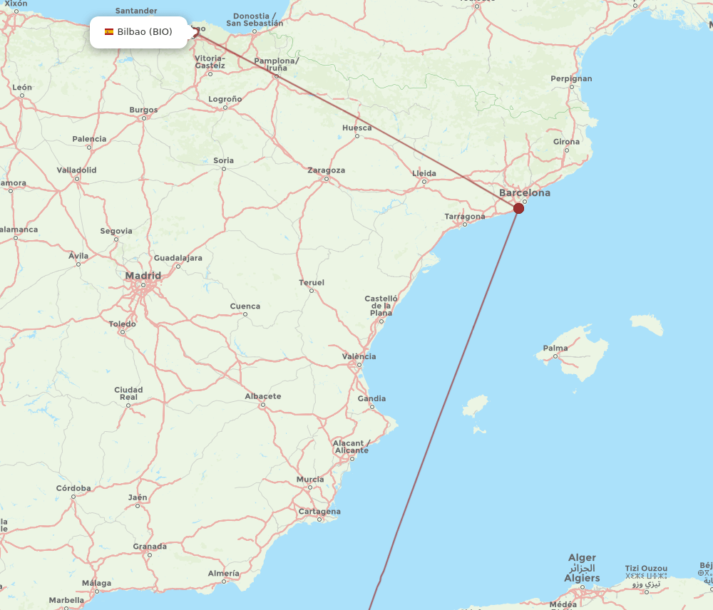 ORN-BIO flight routes