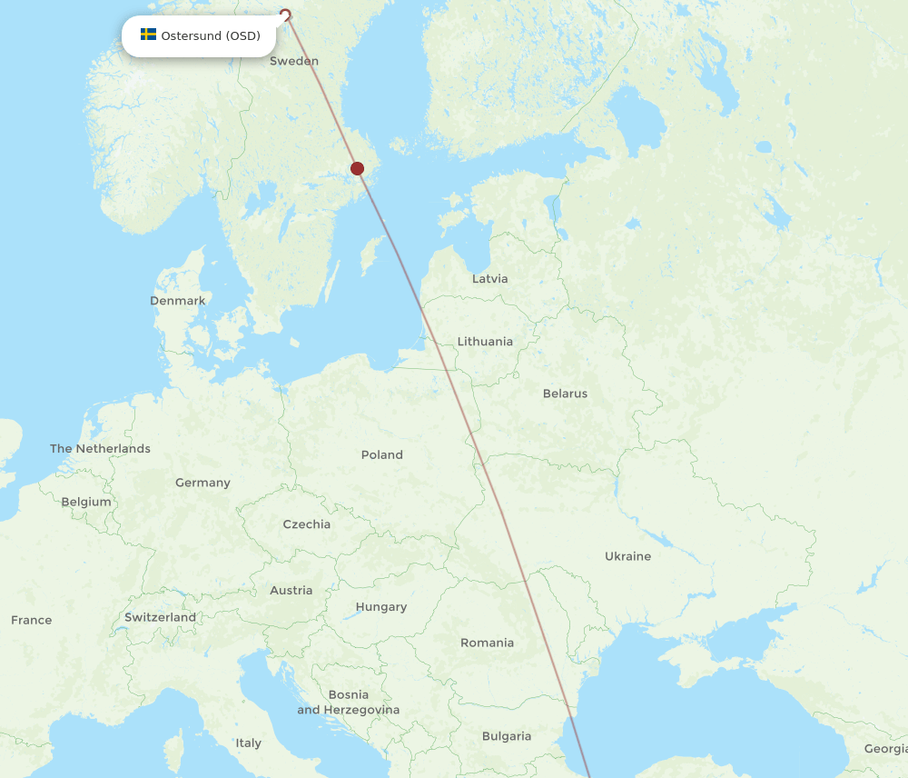 OSD-AYT flight routes