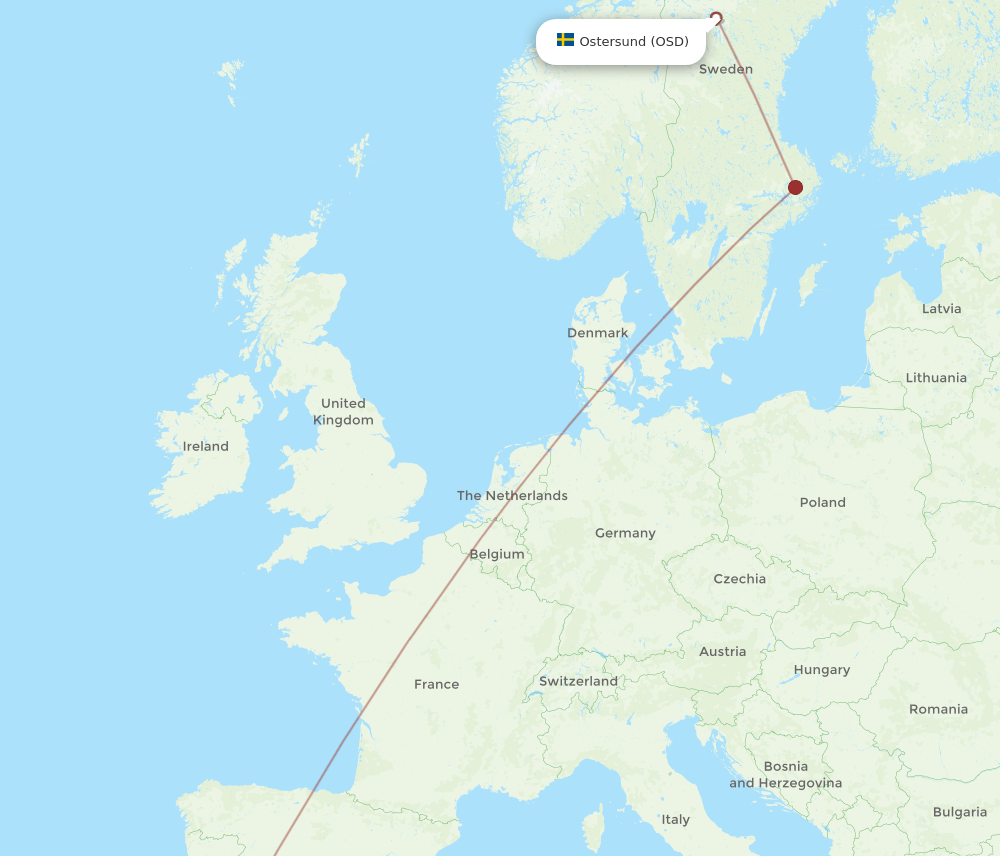 OSD-FAO flight routes