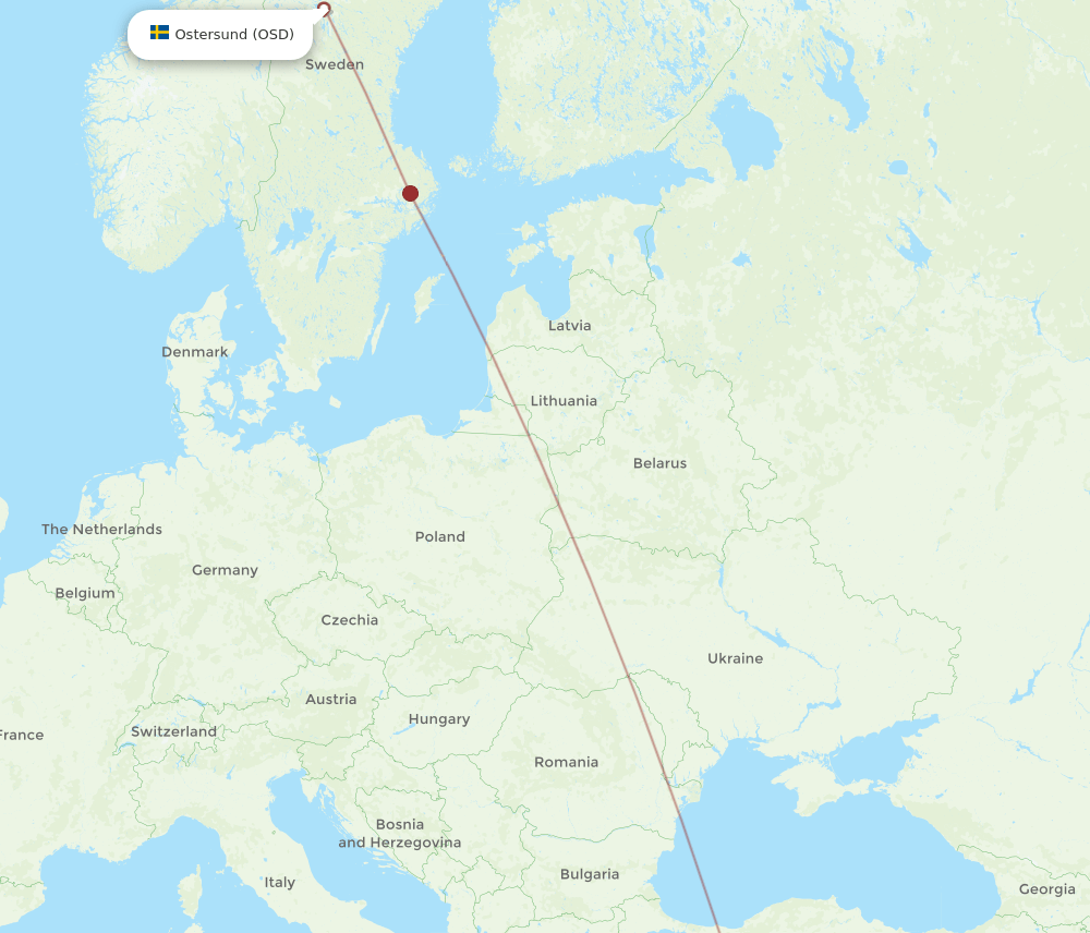 OSD-GZP flight routes