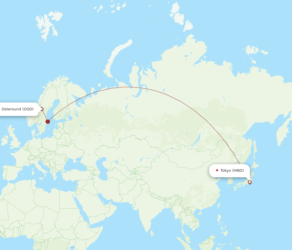 OSD-HND flight routes