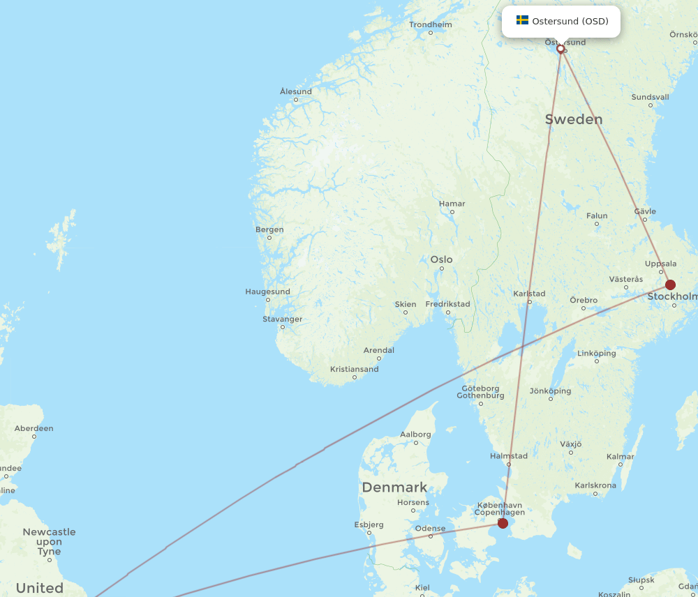 OSD-MAN flight routes