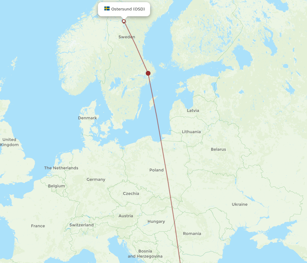 OSD-SKG flight routes