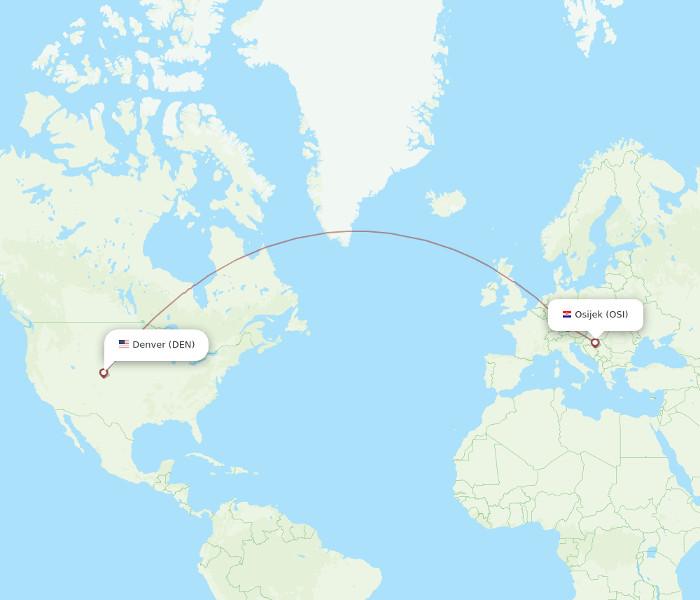 OSI-DEN flight routes