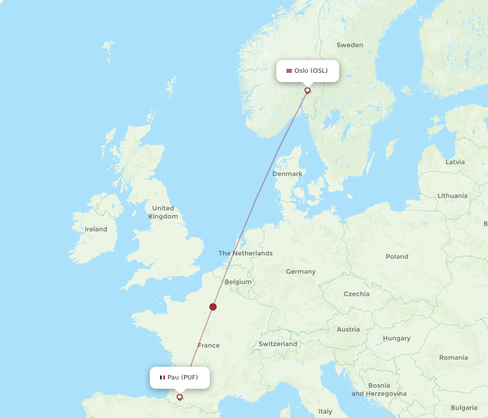 OSL-PUF flight routes