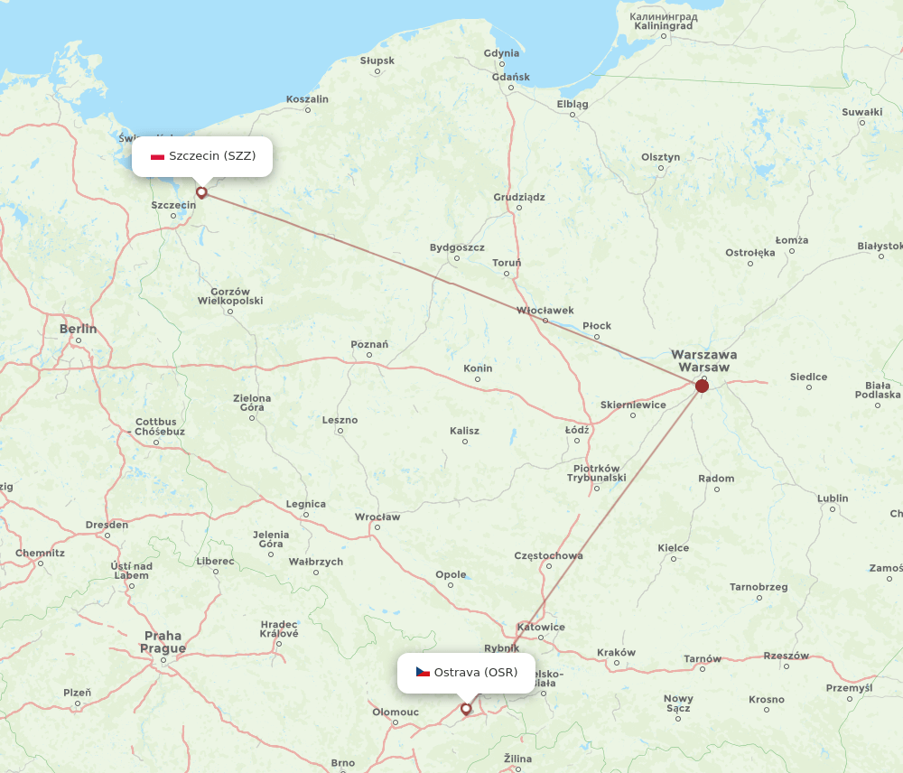 OSR-SZZ flight routes