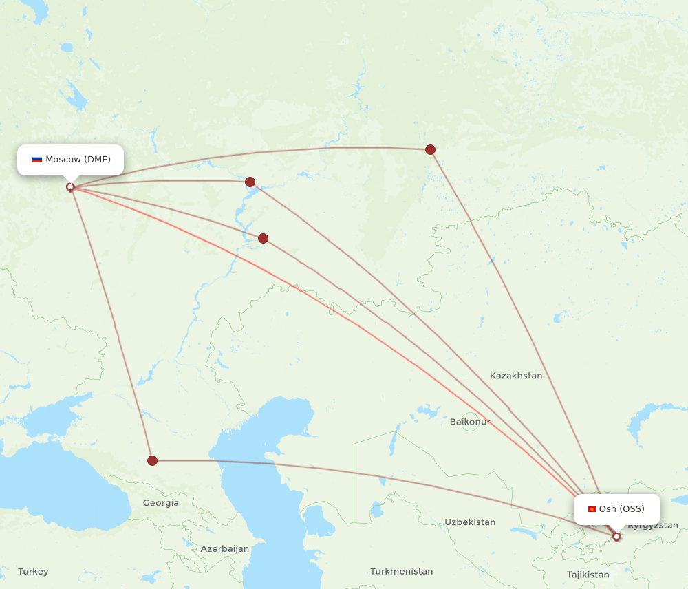 OSS-DME flight routes