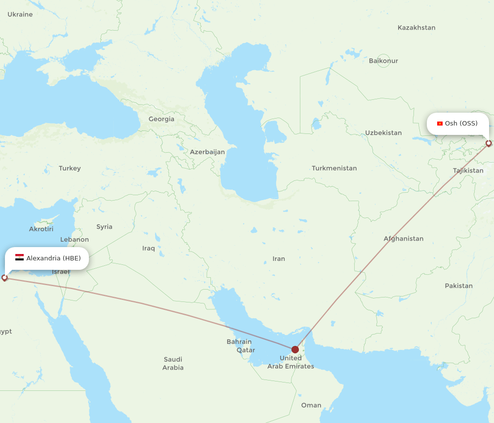 OSS-HBE flight routes