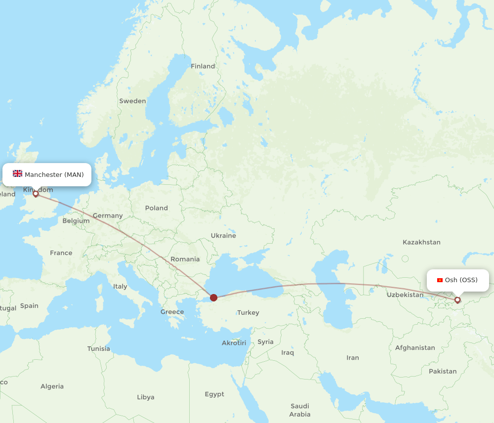 OSS-MAN flight routes