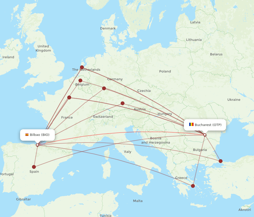 OTP-BIO flight routes