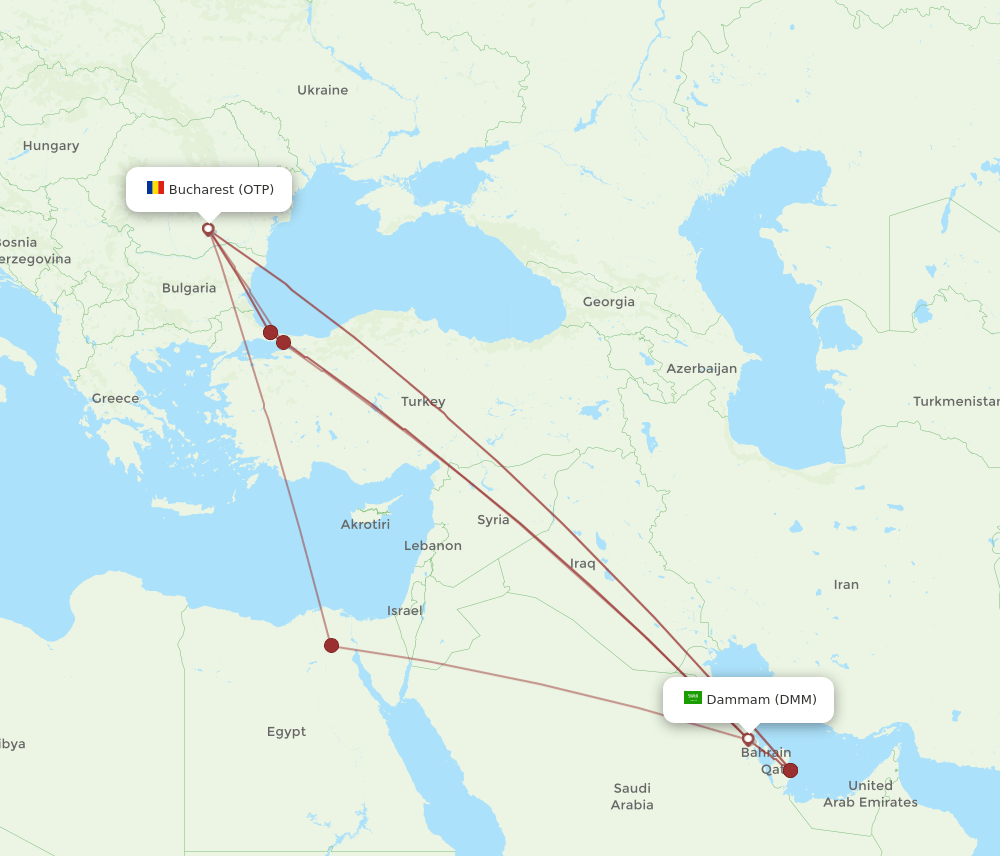 OTP-DMM flight routes