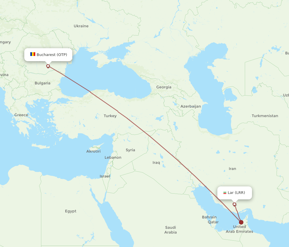 OTP-LRR flight routes