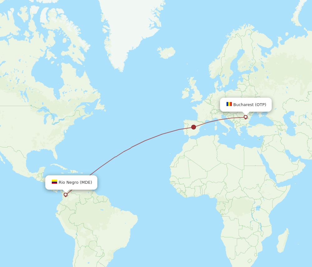OTP-MDE flight routes