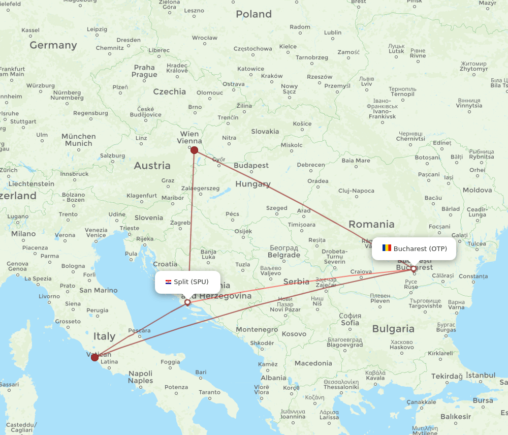 OTP-SPU flight routes