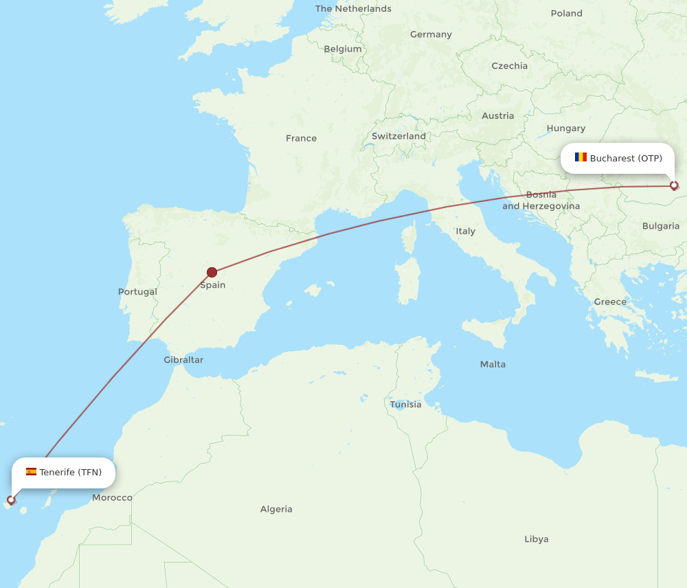 OTP-TFN flight routes
