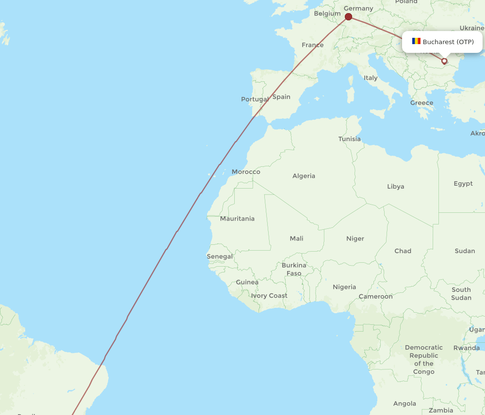 VCP to OTP flights and routes map