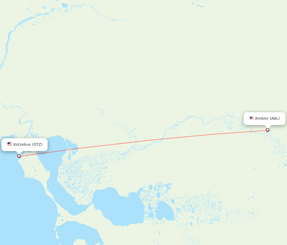 OTZ to ABL flights and routes map