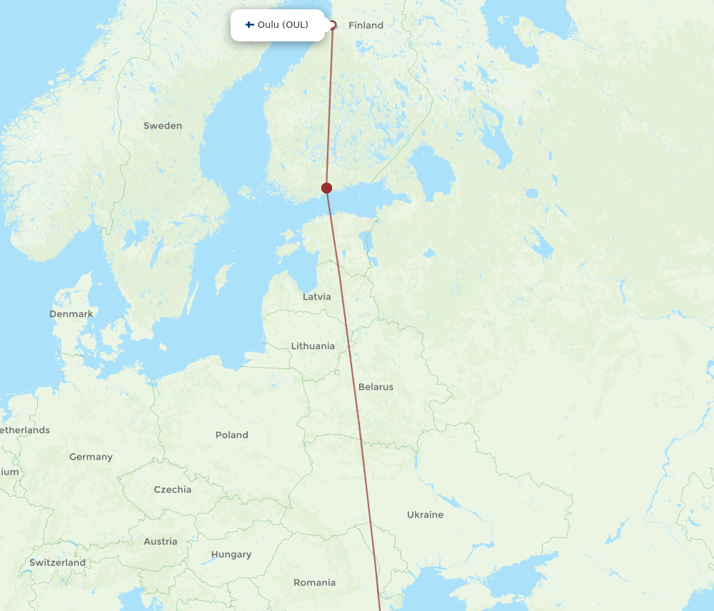 OUL-IST flight routes