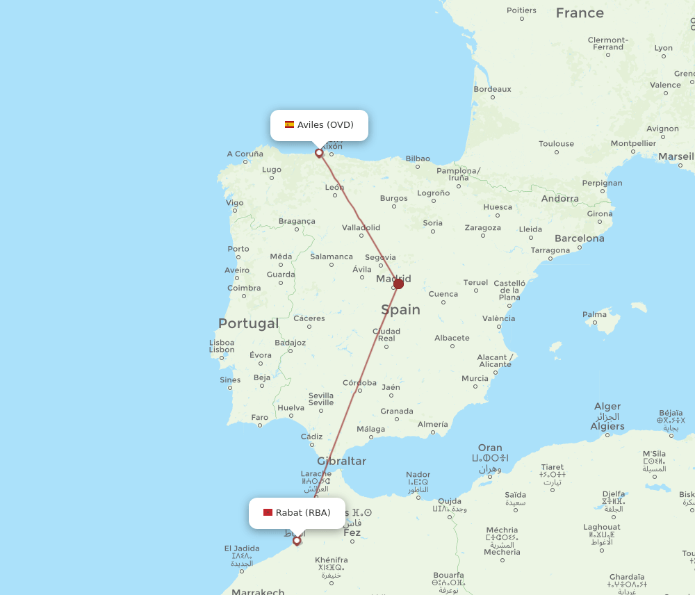 Flights From Asturias To Rabat OVD To RBA Flight Routes Flights From Asturias To Rabat OVD To RBA Flight Routes