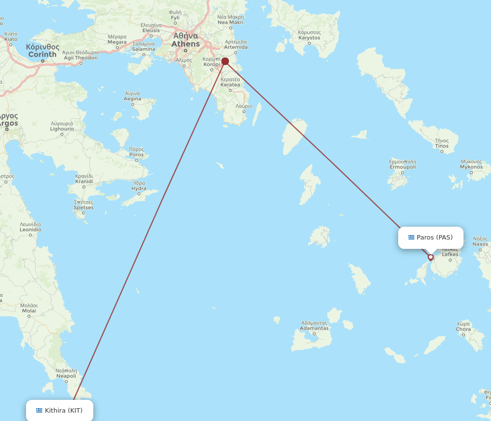 PAS-KIT flight routes