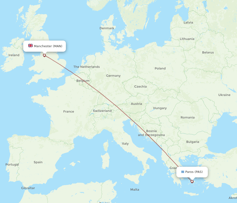 PAS-MAN flight routes