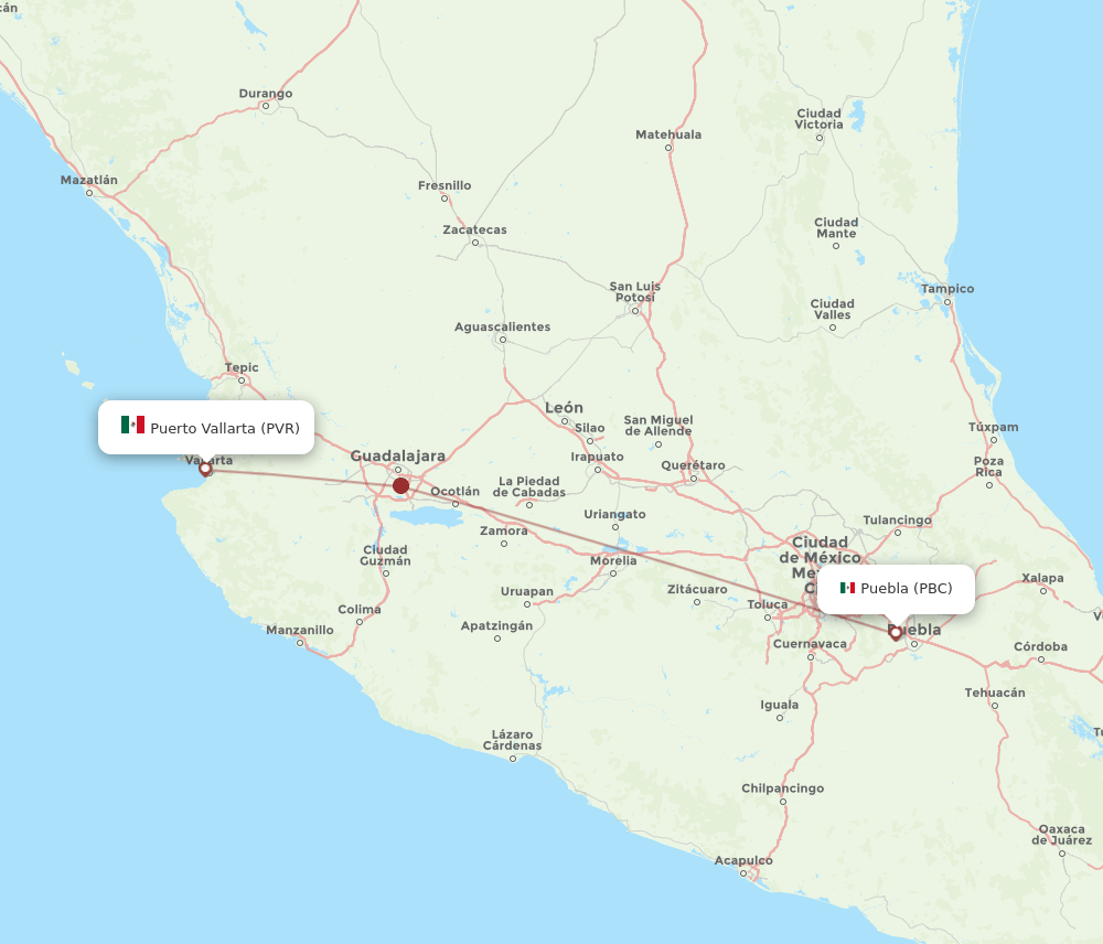 PBC-PVR flight routes