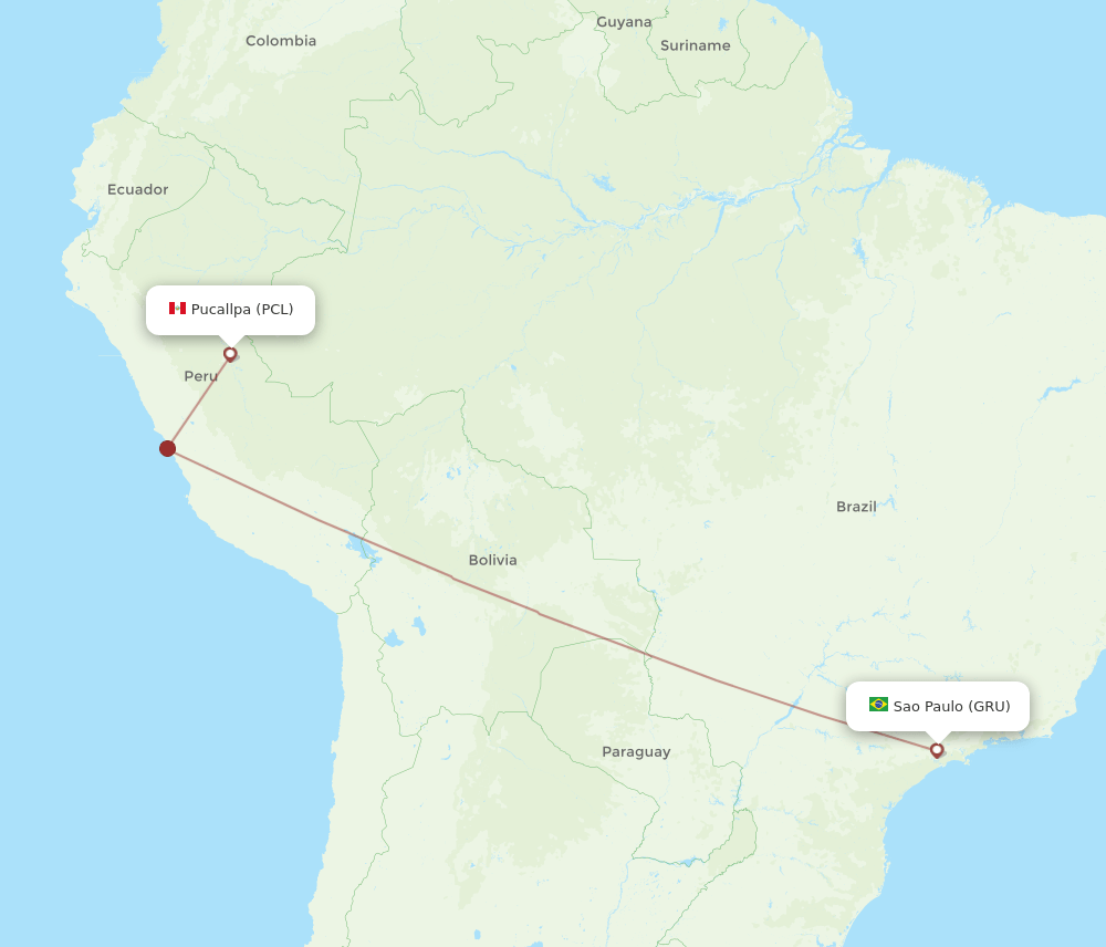 PCL-GRU flight routes