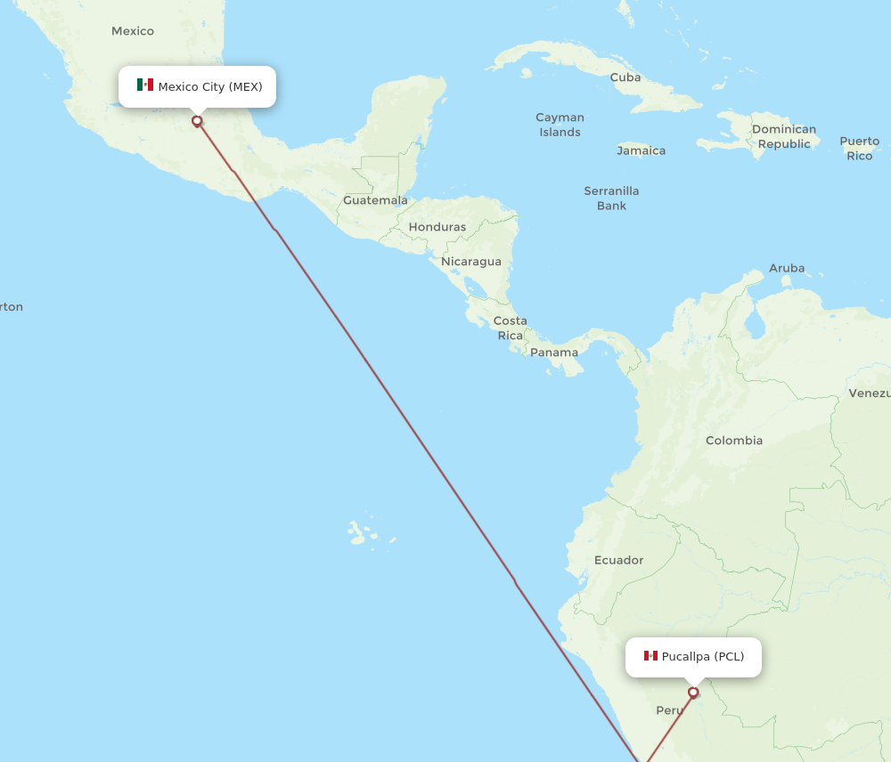 PCL-MEX flight routes