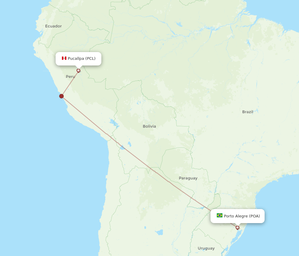 PCL-POA flight routes