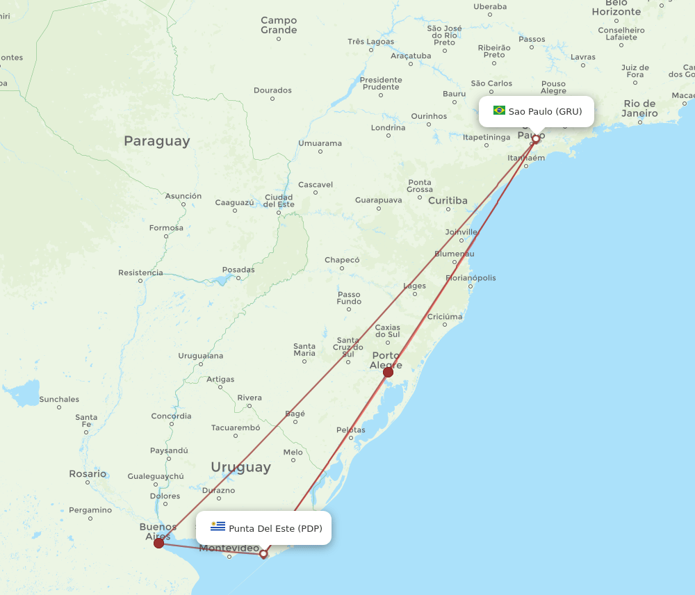 PDP-GRU flight routes