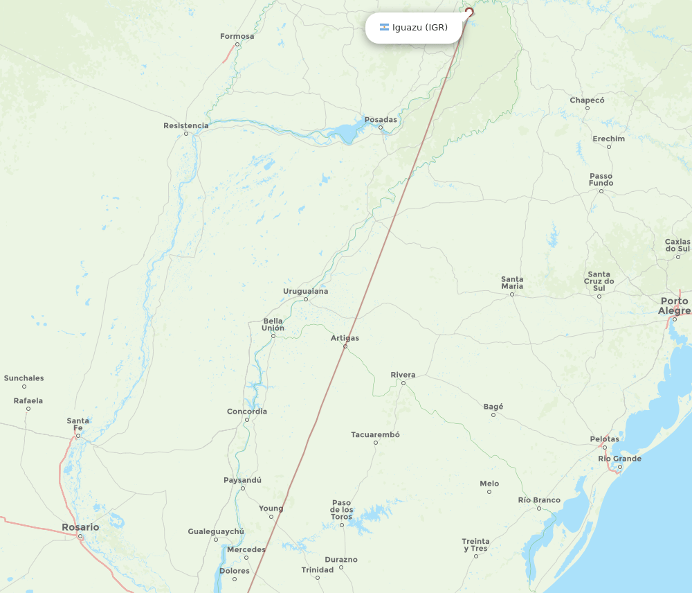 PDP-IGR flight routes