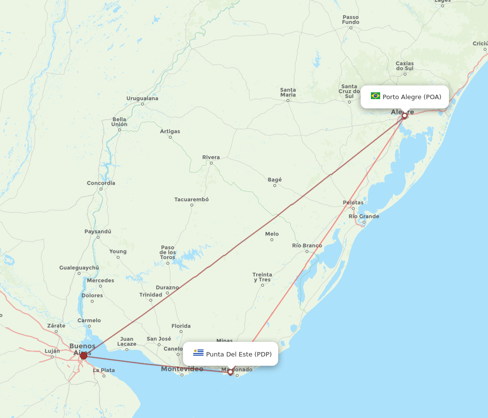 PDP-POA flight routes