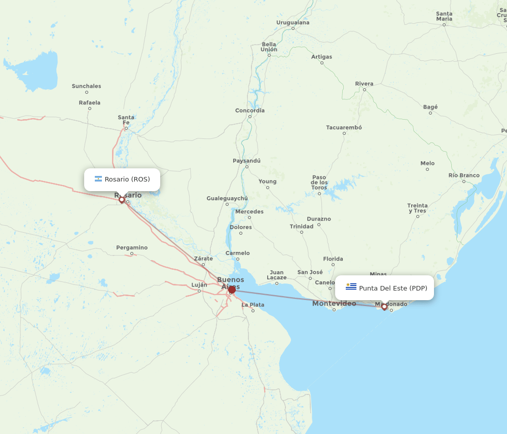 PDP-ROS flight routes