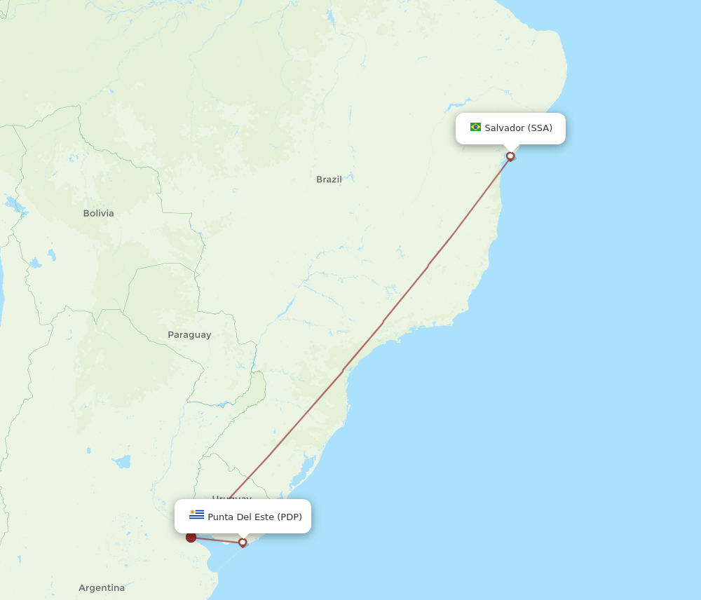 PDP-SSA flight routes