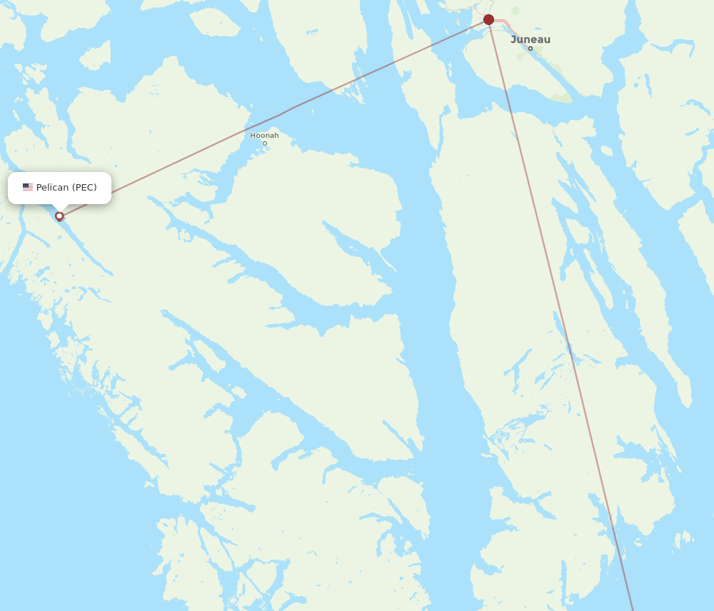 PEC-KAE flight routes
