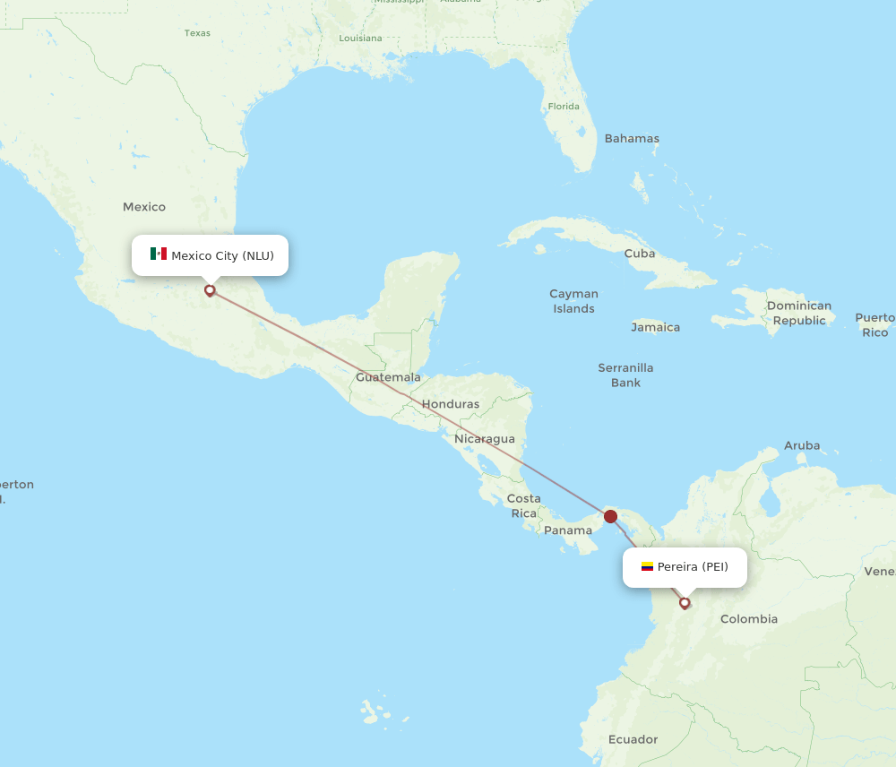 PEI-NLU flight routes