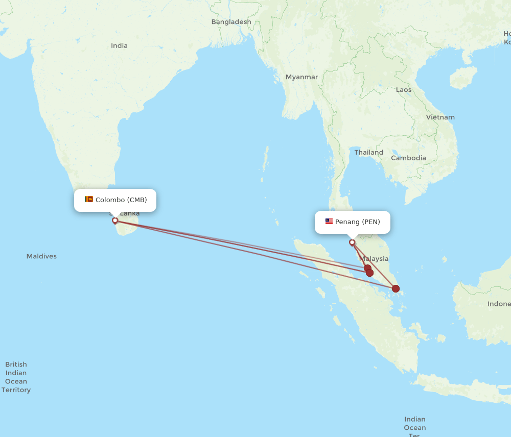 PEN-CMB flight routes
