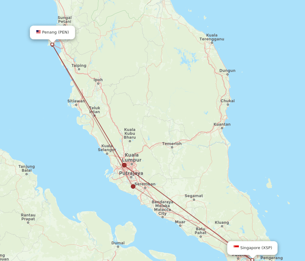 PEN-XSP flight routes