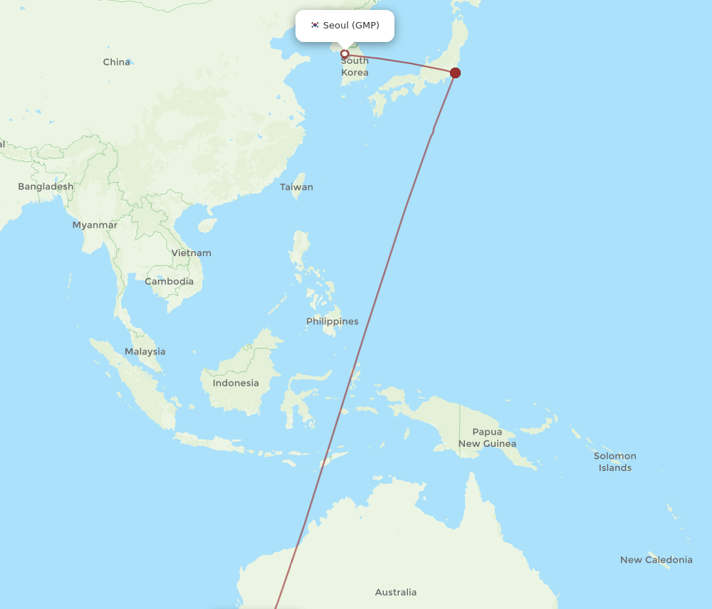 PER-GMP flight routes