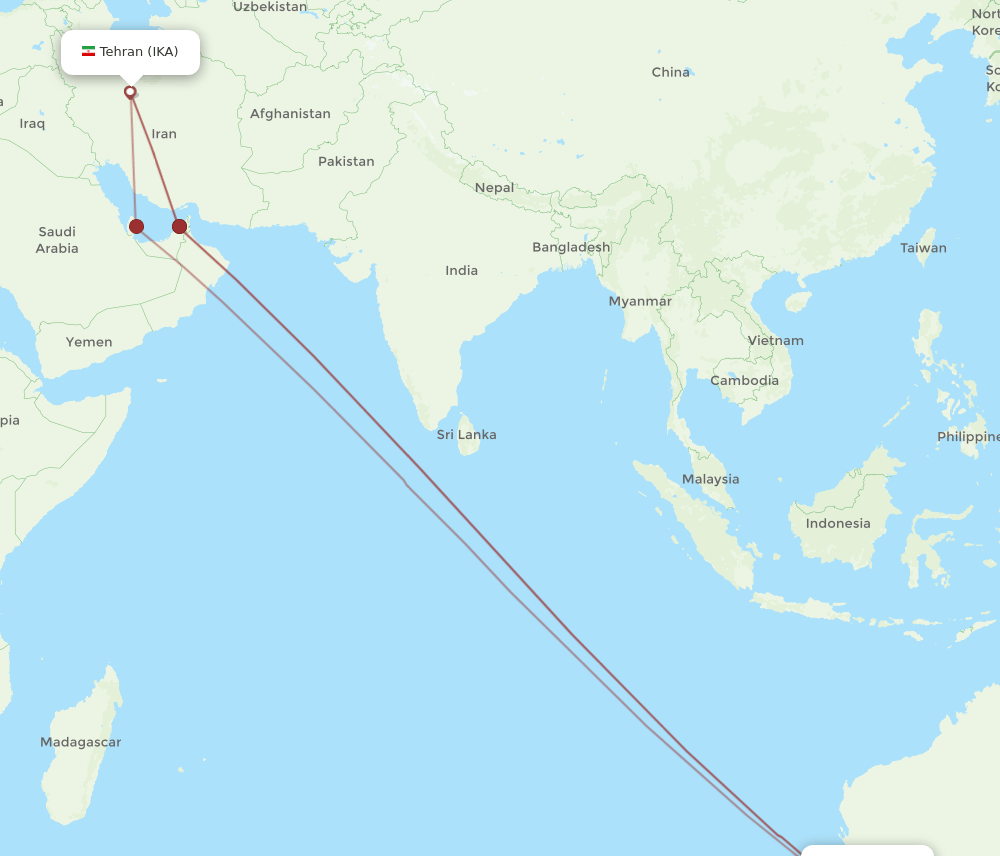 PER-IKA flight routes